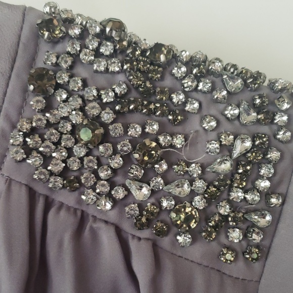 NWT Grey Banana Republic dress /w rhinestone's - Picture 2 of 6